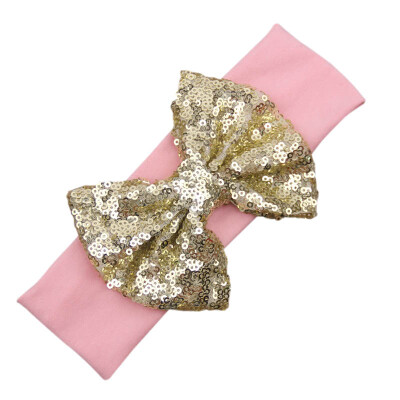 

Girls Hairgrips Cute Sequin Bowknot Design Headband Children Dance Party Princess Hair Accessories 0-3 Years