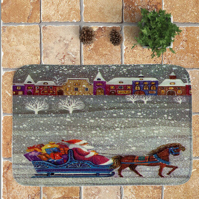 

Toponeto Merry Christmas Welcome Doormats Indoor Home Carpets Decor 40x60CM