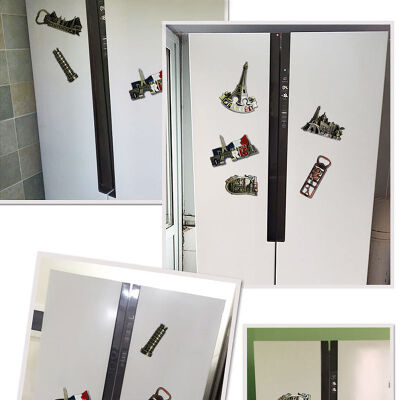 

3D Resin Fridge Magnet Building Model Refrigerator Magnets Souvenir Gifts Kitchen Magnet Sticker Household Decorations