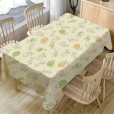 

Toponeto Cartoon Table Cloth Linen Tablecloth For Kitchen Decorative Dining Table Cover
