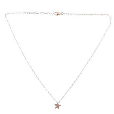 

Women Star Pendant Clavicle Necklaces Chain Jewelry Gold Color Allergy Free Collarbone Chain