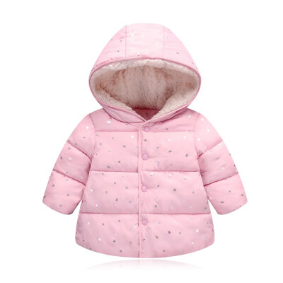 

Autumn Winter Boy Warm Jackets For Girls Christmas Coat Baby Girl Clothes Lamb cashmere Kids Hooded Infant Lightweight Outerwear