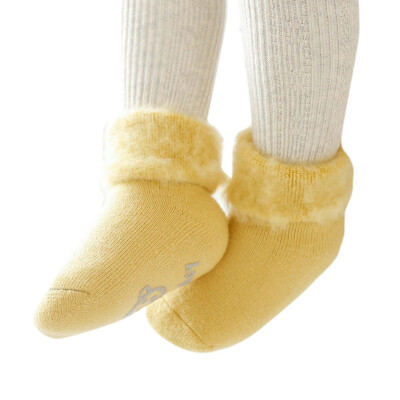 

5Colors Baby Solid Winter Socks Baby Socks Winter Thicker Warm Newborn Socks Children Baby Cotton Socks for Infants anti-slip