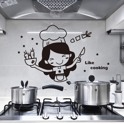 

〖Follure〗Kitchen Light Switch Sticker Cute Cook Vinyl Wall Decal Home Decor