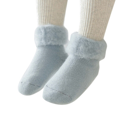 

5Colors Baby Solid Winter Socks Baby Socks Winter Thicker Warm Newborn Socks Children Baby Cotton Socks for Infants anti-slip