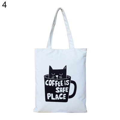 

Fashion Canvas Handbag Cute Animal Pouch Tote Women Student Shoulder Bag