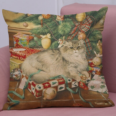 

Tailored New Christmas Cotton Linen Pillow Case Sofa Cushion Cover Home Decor