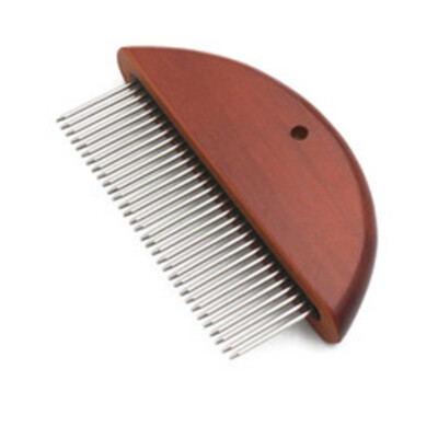 

Dog Brush Shedding Flea Stainless Steel Pin Brush Comb For Dogs Cats Clean Hairbrush Dog Grooming Tool Wooden Handle Pet Comb