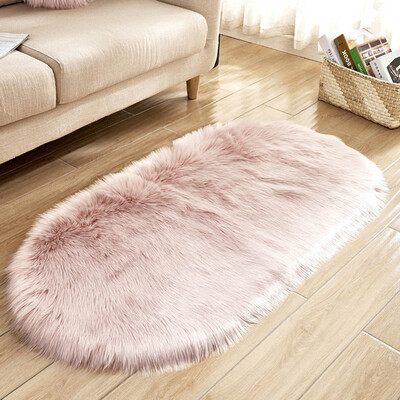

Faux Sheepskin Fur Area Rugs Soft Fluffy Wool Carpet Bedroom Living Room Mat New