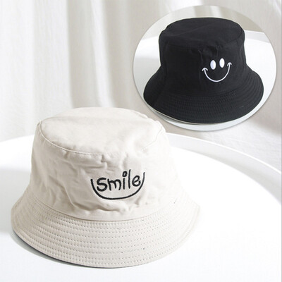 

Double-sided available couple hat smiley fisherman hat sun hat