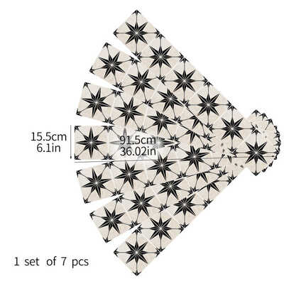 

7Pcs Self-adhesive Floral Wood Grain Floor Tiles Sticker Covering PVC Removable Decorative Film Wall Stickers Multi-Style