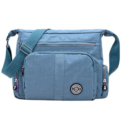 

Tailored Fashion Womens Simple Zipper Large Capacity Nylon Shoulder Bag Messenger Bag