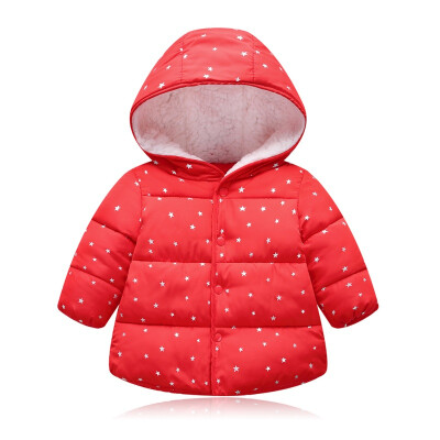 

Autumn Winter Boy Warm Jackets For Girls Christmas Coat Baby Girl Clothes Lamb cashmere Kids Hooded Infant Lightweight Outerwear