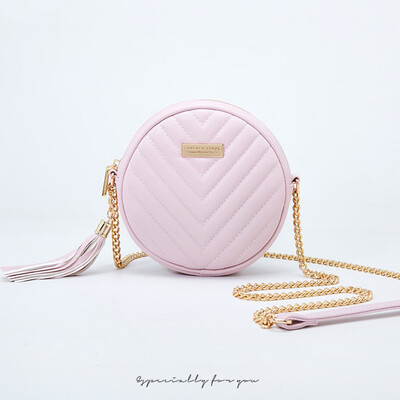 

Tailored Fashion Women Striped Vintage Leather Messenger Bags Circular Crossbody Bags