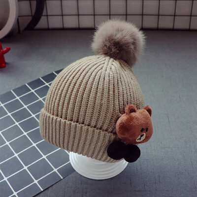 

Winter Baby Knitting Hats Warm Newborn Photography Props Hat Knitted Caps Lovely Baby Accessories Beanie Cute Cap