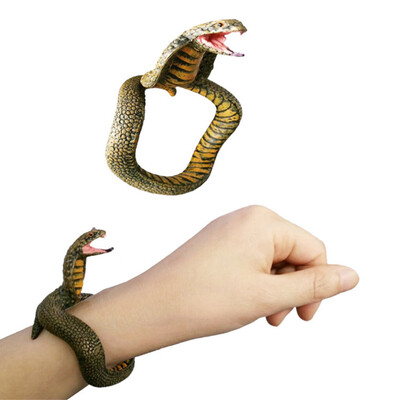 

Tailored Simulation Resin Animal Python Bracelet Handmade Painted PVC Material Toy
