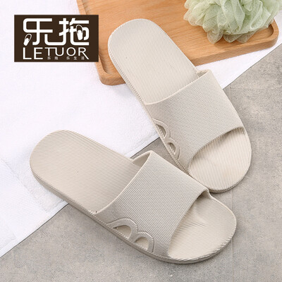 

Le drag letuo home bathroom soft bottom non-slip home beach bath male&female couple casual sandals&slippers LT2701 mens gray 4041 yards