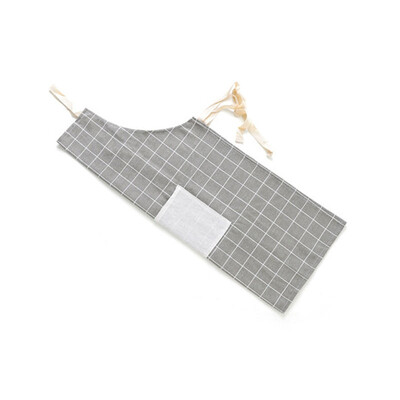 

Nordic Cotton Fabric Apron Adjustable Unisex Soft And Comfortable oil-Proof Easy To Clean Home Overalls Bakery Half-length Apron