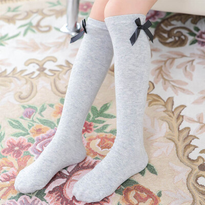 

Vintage Girls Kids Toddler Bow Knee High Socks Selling Silk Bow Trendy To 8