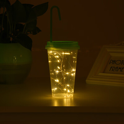

Gobestart Solar Powered 15 LED String Light Fairy Lid Bottle Cap Lamps Decor