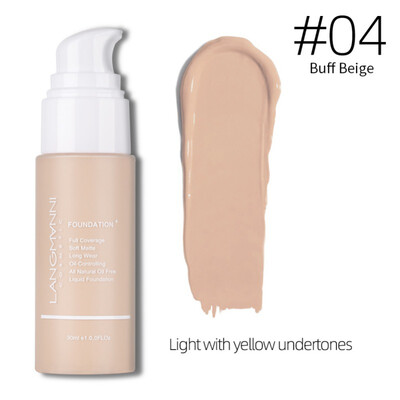 

Lasting Control Oil Moisturizing Cover Blemishes Even Skin Color Liquid Foundation Waterproof Foundation Liquid