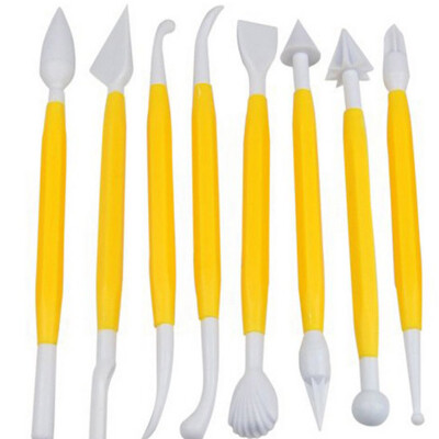 

8Pcset Plastic Clay Sculpting Set Wax Carving Pottery Shaper Modeling Clay Tool