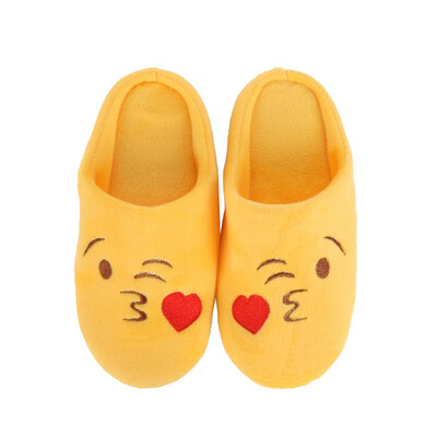 

Winter Children Girls Boys Fashion Expression Package Cotton Slippers love Smiling Face Section Cool Style Flip Flop