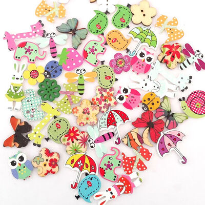 

Button Cartoon Animal Shape Button Clothes Decoration Sewing Material Kids Clothes Decoration