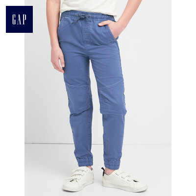 

GAP flagship store childrens clothing boy comfortable twill seam beam mouth sweatpants 283314 deep ink blue