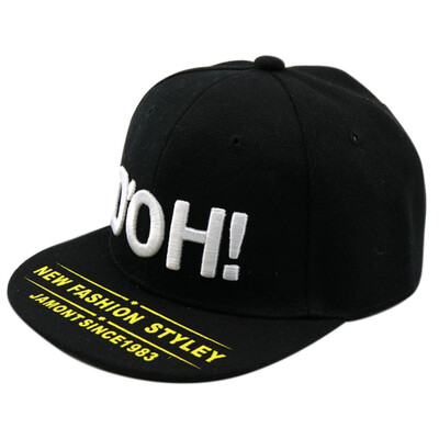 

Baby 09 Digital Flat Cap Sports Cap Kids KIOS Letter Flat Cap Hip Hop Cap Color Matching Hat Adjustable Hat