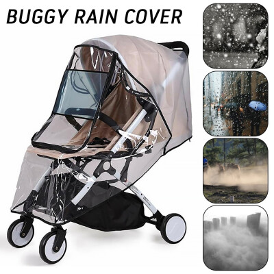 

Universal Rain Cover for Pushchair Stroller Buggy Pram Carrycot Transparent