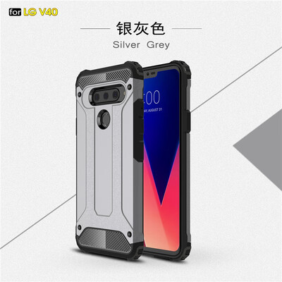 

Goowiiz Phone Case For LG V40 King Kong Armor Fashion Bumper PC TPU Prevent falling