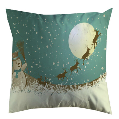 

Tailored Xmas Cotton Pillow Case Cotton Soft Cushion Cover Christmas Home Decoration