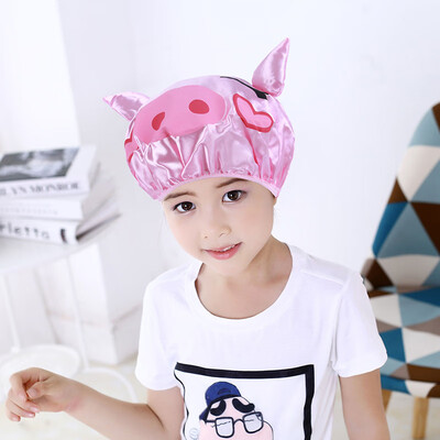 

Gobestart Double-layer Children Cartoon Waterproof Shower Cap Cute Baby Bath Cap