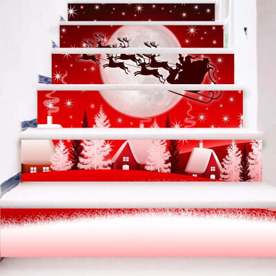 

Toponeto DIY Steps Sticker Removable Stair Sticker Home Christmas Decor