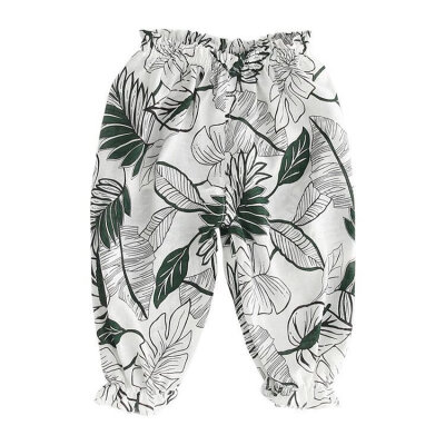 

0-4Y 12 Style Baby Girls Boys Summer Cotton Coll Mosquito Bites Breathable Pants Sports Casual Toddler Floral Pattern Trousers