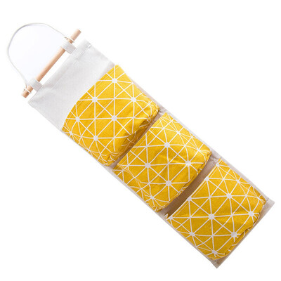 

Wall Door Hanging Storage Bag Cotton Linen Household Debris Storage Bag Storage Bag
