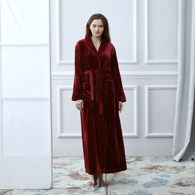 

Winter Couple Coral Fleece Bathrobes WomenMen Warm Long Sexy Kimono Bath Robe Plus Size Dressing Gown Bridesmaid Robes Female