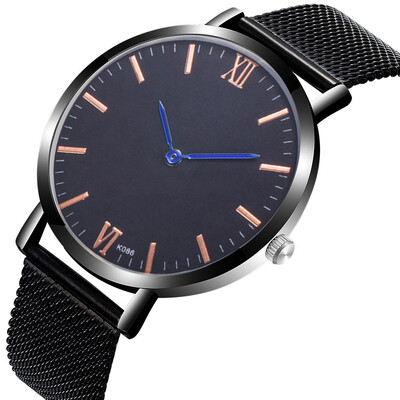 

〖Follure〗Mens Fashion Casual Alloy Steel Strap Analog Quartz Round Watch