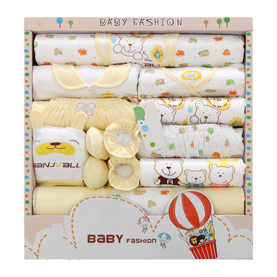

18Pcs Infant Sets Baby Boy Girl Autumn Warm Pajamas Sleepwear Cartoon Pattern Hat Socks Clothes Sets