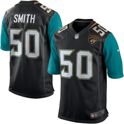 

Youth Football Jersey Jacksonville Jaguars Telvin Smith Black Teal Game Jersey