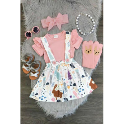 

Infant Newborn Baby Girl T-shirt TopDress Outfit Clothes Toddler Casual Dresses