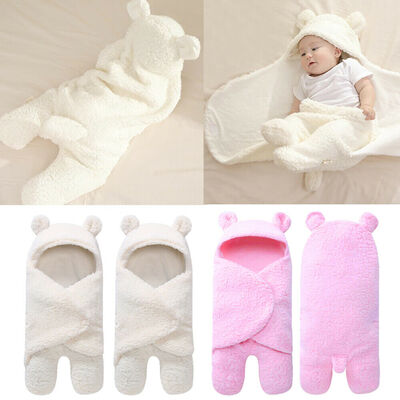 

Newborn Baby Infant Knit Swaddle Wrap Swaddling Blanket Warm Sleeping Bag Hot