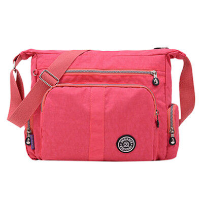 

Tailored Fashion Womens Simple Zipper Large Capacity Nylon Shoulder Bag Messenger Bag