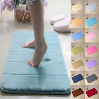 

Memory Foam Bath Bathroom Bedroom Floor Shower Mat Rug Non-slip Absorbent Soft