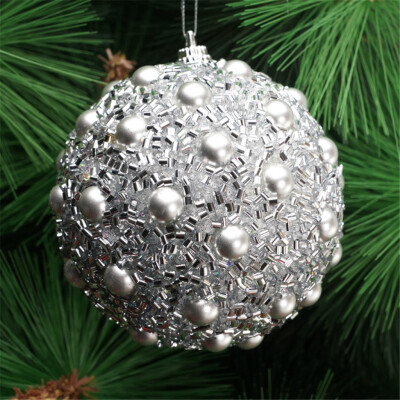 

Gobestart Christmas Rhinestone Glitter Baubles Ball Xmas Tree Ornament Decoration 8CM