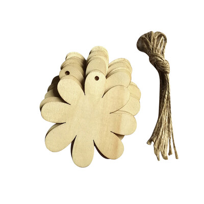 

Gobestart DIY Painted Wood Chip Flowers & Insects Shapes Hanging Pendant Home Decor Gifts