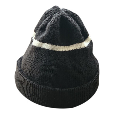 

Hemming Caps 1-4Y Newborn Boys Girls Cute Autumn Winter Warm Kids Baby Stripe Print Hats Wool