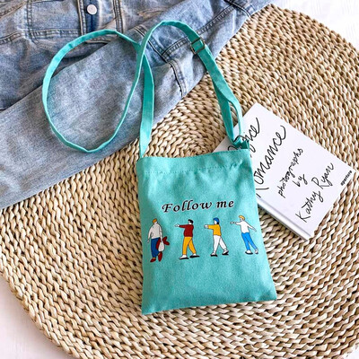 

Tailored Women Funny Canvas Bag Student Shoulder Bag Girls Fashion Casual Crossbody Bag