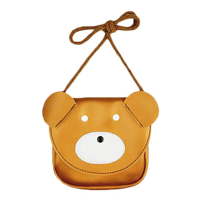 

Animal Bear Design Flap Hasp Children Mini Messenger Bag Fashion Girls Kids PU Leather Handbag Shoulder Crossbody Bags for women